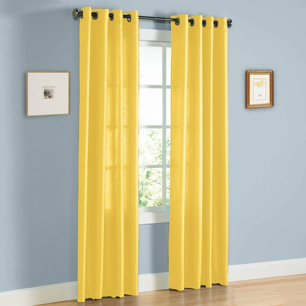 Jashon Polyester Semi-Sheer Curtain Pair (Set of 2)