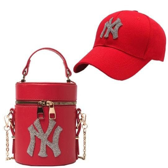 NY RHINESTONE SET (RED)