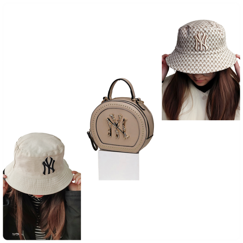 NY BUCKET SET (APRICOT)